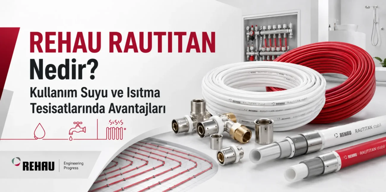 REHAU RAUTITAN kullanım suyu ve ısıtma tesisatlarında kullanılan boru ve bağlantı sistemleri